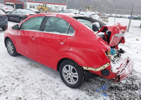 2016 Chevrolet Sonic Lt Auto из США, поврежденный, VIN 1G1JC5SH9G4183521